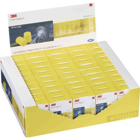 E-A-R CLASSIC EN 352-2, BOX A 250 Paar 50 Packungen a 5 Paar (1/2)