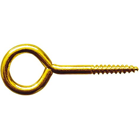 Utilia OCCHIOLO A VITE In ottone lucido mm. 14x30