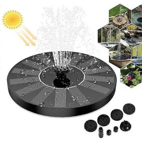 [RM]Fontaine solaire pour bain d'oiseaux 13 cm jaune - Sy
