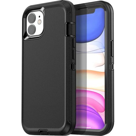 (Noir, iPhone 16 Plus) Coque rigide pour téléphones, résistante aux chutes et aux chocs, compatible avec la recharge sans fil. (1/5)