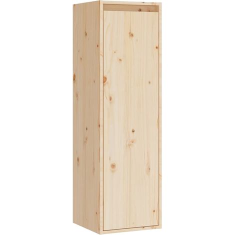 Les Tendances – Colonne murale en bois massif L200xH215xP58 – Installation murale pour optimiser l’espace – Capacité de charge 60kg – Design épuré (1/5)
