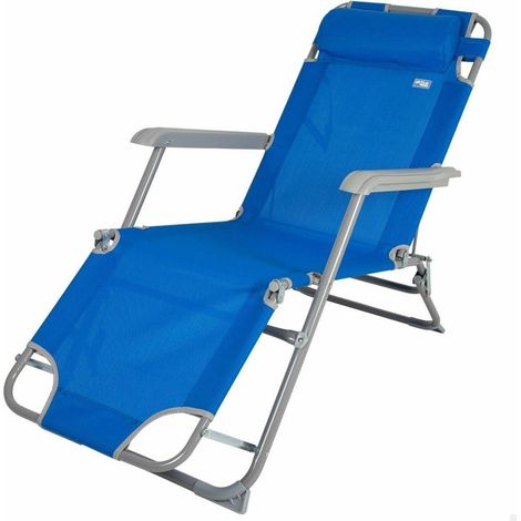 Aktive Relaxliege Blau, verstellbar, komfortabel und robust