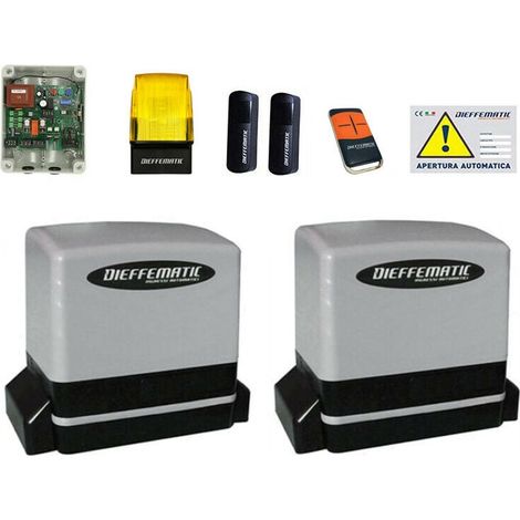 Kit Set Cancello 2 Due Motori Doppia Anta Scorrevole 230v 900kg+900kg Kv9