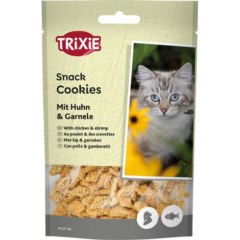 Friandises Cookies au poulet et des crevettes 50 g pour chat - Trixie (1/5)