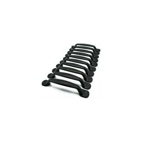 Lot de 10 poignées pour meubles de cuisine, tiroirs, placards, meubles de chambre, entraxe 96 mm, aluminium (1/5)