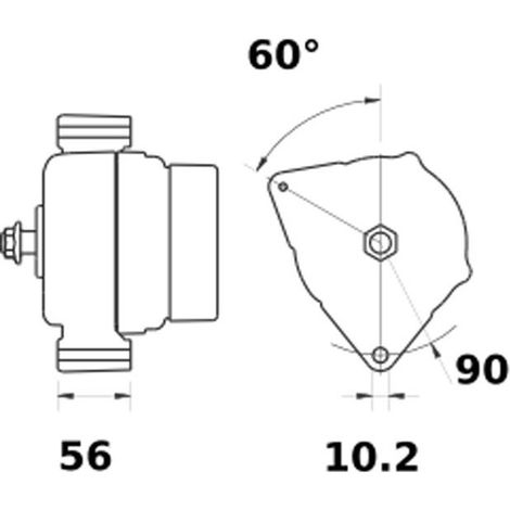 Alternador Ia1052 Fendt-(vario - Favorit) John Deere