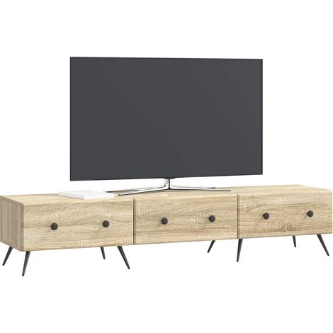 Maison Exclusive - TV-Schränk Sonoma-Eiche 147 x 34,5 x 30 cm Hol