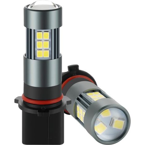 LED P13W 12277 Bombillas LED antiniebla, luces antiniebla LED SH23W super brillantes 6500K blanc froid, enchufa y enciende, luces de repuesto para coches, camionetas y SUV, paquet de 2