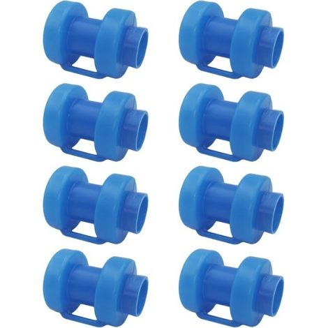 Sollbry Capuchons De Poteaux De Trampoline Filet Sécurité Des Embouts Pièces Détachées Trampolines Chapeau De Mât Trampoline Accessoires De Trampoline Pour Filet Crochet Trampoline Alimentation Bleu,1 (1/5)