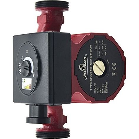 PUMPE 25-40 180 Hocheffizienzpumpe Weberman Klasse A Umwälzpumpe Heizungspumpe