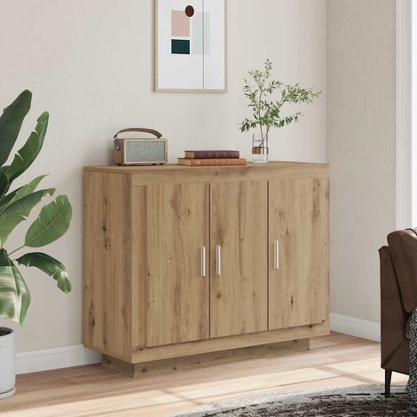 Sideboard Artisan-Eiche 92x35x75 cm Holzwerkstoff