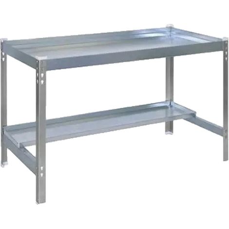 Simon Rack Tavolo da giardino grigio galvanizzato 150x60x84 cm