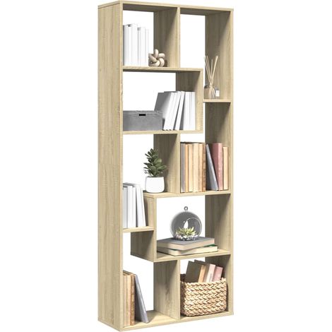 vidaXL Libreria Divisorio Rovere Sonoma 67x25x161,5 cm in