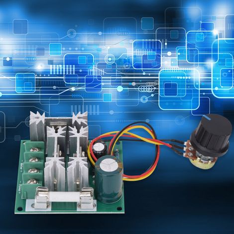 6-90V 1000W DC PWM Drehzahlregler mit Sicherung und Motorsteuerung