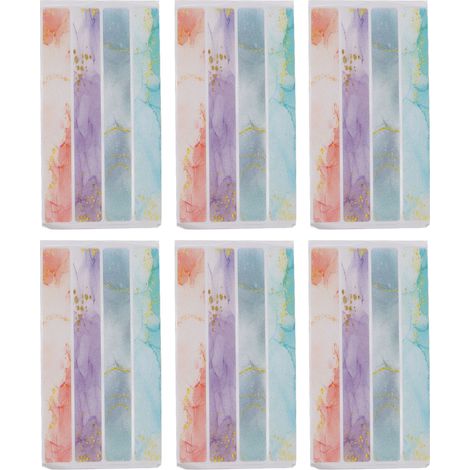 24 bandes antidérapantes colorées pour baignoire, adhésives et imperméables, sécurité salle de bain (24 pièces) (1/5)