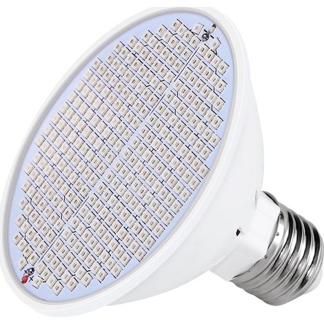 Ampoule E27 pour plantes, ampoule E27 rouge et bleue, ampoule de croissance LED E27 pour semis d'intérieur, 85-265 V, E27 200 (E27-200)
