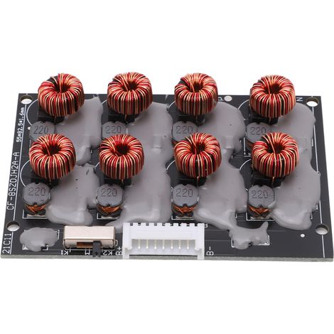 BMS Verlustfreier aktiver Balancer 2A Energieübertragung Lithium-Akkupack Leistungsausgleichsplatine 8S (1/5)