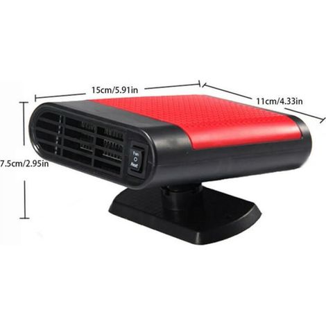 Chauffage Automobile - 12 V - 150 W - Ventilateur En Céramique - Dégivrage Rapide - Pour Voiture - 1 Pièce