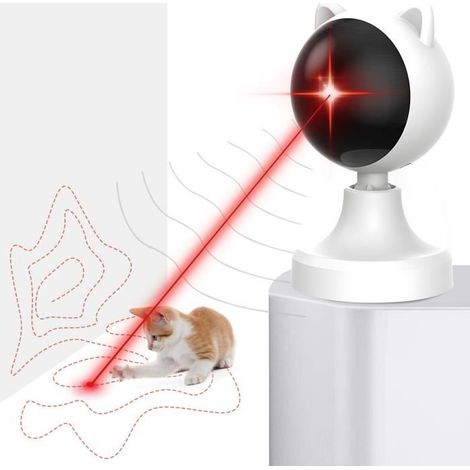 Jouet Pour Chat - ROSEDOES - Laser d\'intérieur - Réglage Automatique - Rechargeable USB (1/4)