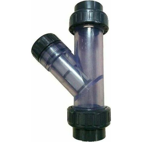 Filtre Tuyau PVC y Type Filtre Maille Aquarium Irrigation crépine PVC Filtre Tubulaire DN32(40mm) (1/4)