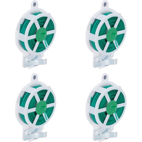 Set mit 4 Gartenpflanzenbindern mit Clips für Kletterpflanzen, Blumenstützband, 30 m Rankgitterzubehör (1/5)