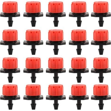 100PCS Drip Irrigation Drippers, Sprinkler Nozzles, Garden Emitter, 360° Adjustable Automatic Drip Watering for Plants, Greenhouses, Lawns, DIY (1/5)