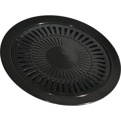 Ecleanfy - Accessoire pour réchaud à gaz portable 32 cm - Plaque de grill pour réchaud à gaz
