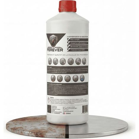Convertisseur de rouille 0,5L longue durée, séchage rapide - FEREVER CV01 (1/5)
