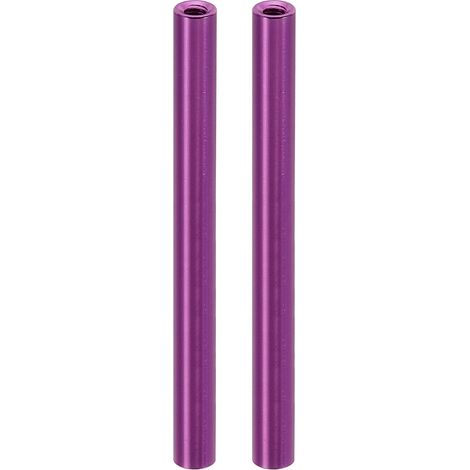 2Pcs Entretoise Filetée M3 en Aluminium 3x5x60mm Violet (1/5)