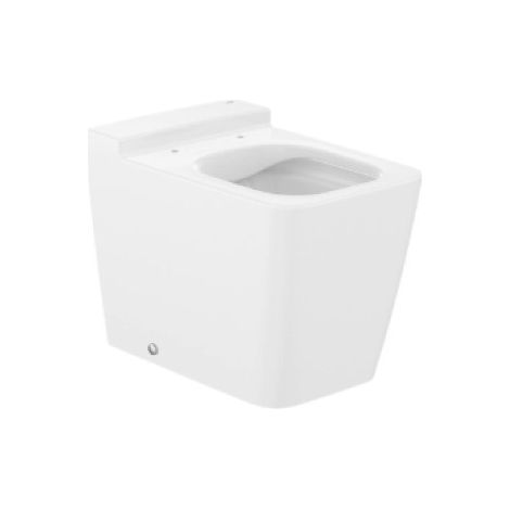 Taza Rimless® adosada con salida dual para inodoro SQUARE INSPIRA - ROCA (1/3)