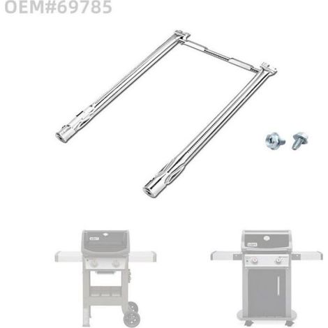 Brûleur Barbecue - Acier Inoxydable 304 - 45 7 Cm - Pour Weber Spirit I Et II E210 S210 E220 S220 - 2 Pièces (1/5)