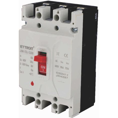 ETTROIT JX14397 - Interruttore Scatolato Magnetotermico 3P 80A 380V 22kA (1/3)
