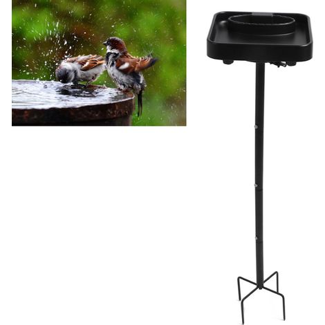 Comedero para pájaros – 75 W – Calefacción con elemento de seguridad – Acero inoxidable, plástico – Bandeja de alimentación de 27 x 27 cm – (20 unidades) – Manual de instrucciones en inglés (1/5)
