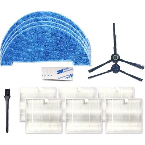 XI277 - Kit accessori completo per ILIFE V8S (spazzola laterale, filtri, panni, adesivi, spazzola) (1/4)
