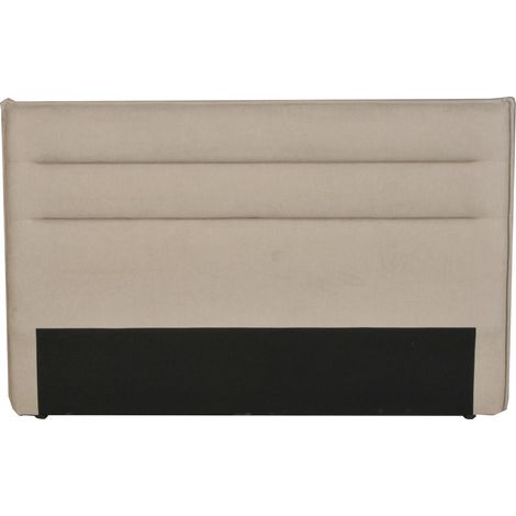 Tête de lit en tissu DAPHNE, compatible avec lits 140 et 160cm, Beige/