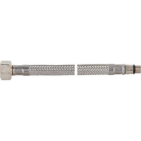 Tuyau flexible de raccord ecrou chapeau 1/2" x M10, KTW-A 350 mm, nipple filete male court (1/3)