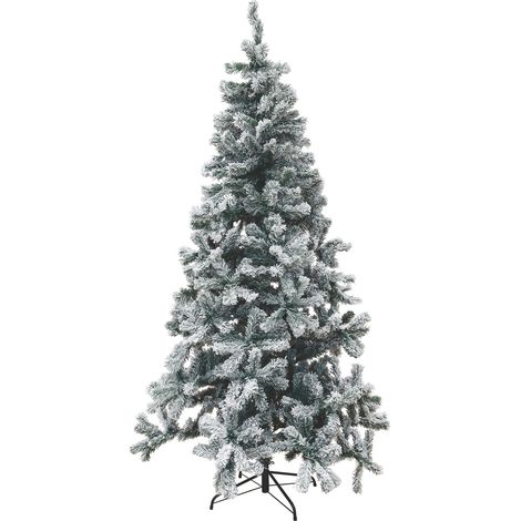 Albero di natale abete verde innevato in PVC - Altezza 180 cm - 500 rami
