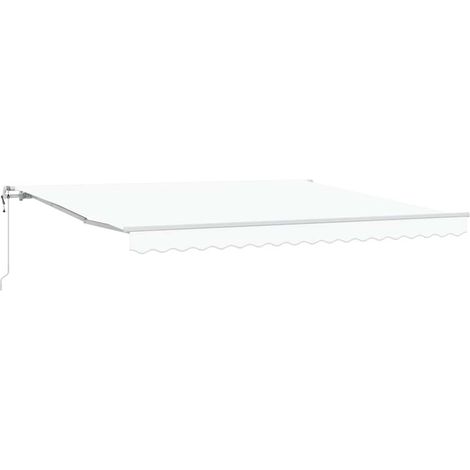 Maison Exclusive - Tettuccio Elettrico Retrattile Bianco 400 × 350 cm
