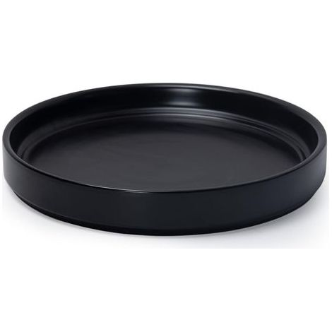 Vaso da fiori in ceramica nera con diametro esterno di 25 cm, adatto per vasi da fiori interni ed esterni, 1 pezzo (1/5)
