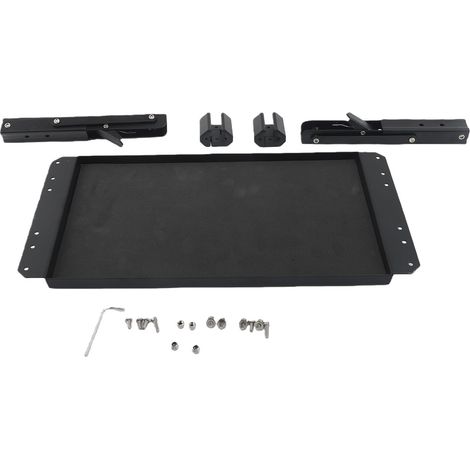 Table d'appoint magnétique pliable compatible avec la boîte à outils Packout. Plateau à outils robuste avec revêtement en caoutchouc et clips de fixation pour rails. (1/5)