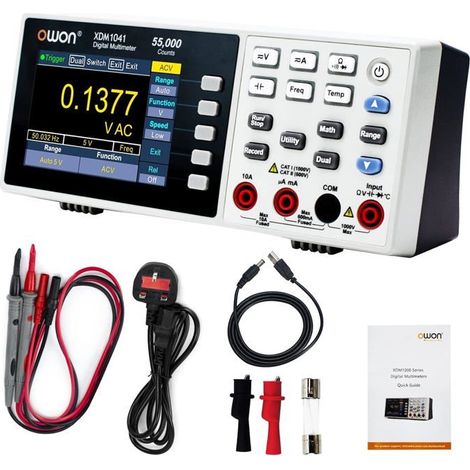 Multimètre De Banc Portable Avec 3,5 Pouces 55 000 Points True Rms Multi-Testeur Numérique Ultra-Léger Pour Laboratoires,Usines (1/5)