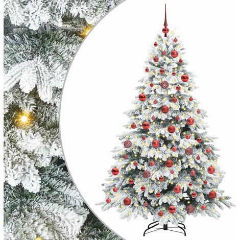Albero di Natale artificiale con 300 LED Bianco 180 cm PE e PVC vidaXL