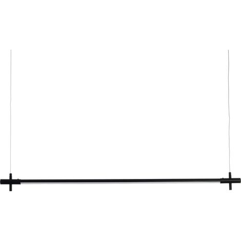 Lampadario in allumino nero cm. Ø.2,2 L.120