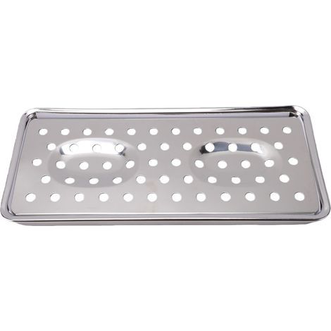Double porte-savon en acier inoxydable 304, avec couche de Drainage, pour salle de bains, comptoir d'évier de cuisine (1/5)