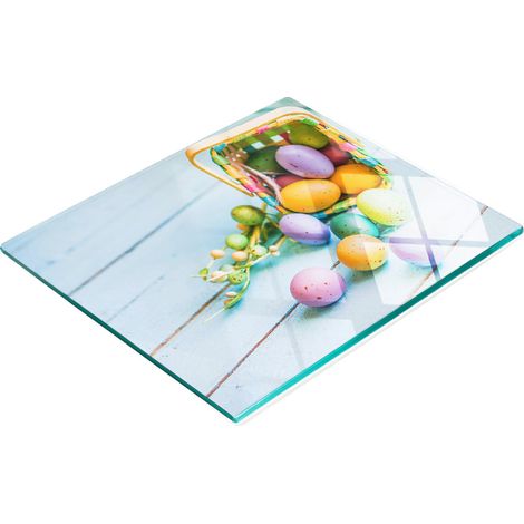 Dekoratives Schneidebrett aus gehärtetem Glas für Ostereier, 60 x 52 cm (1/5)
