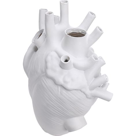 Vase en Forme de Cœur en Résine pour Fleurs, Décoration d'Intérieur Élégante
