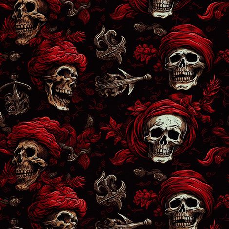 Tela decorativa para exteriores Oxford - Motivo de calavera I DX4287 (1/5)