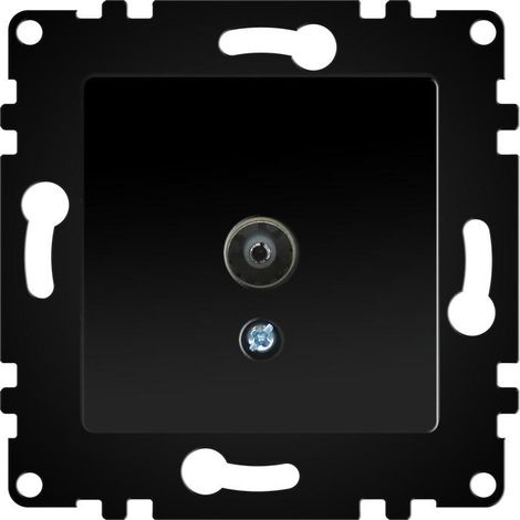 Módulo Empotrable Toma Final TV Negro IP20 Serie wLux  Negro  | IluminaShop