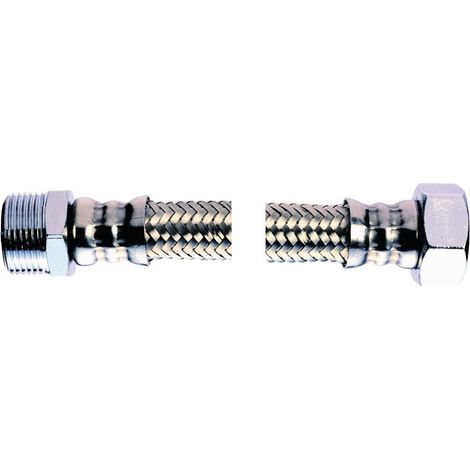 flexible plomberie - mâle - femelle - 20 x 27 - dn13 - longueur 500 mm