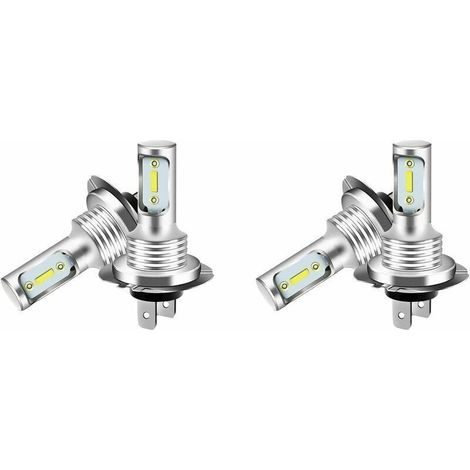 Lote de 4 bombillas LED H7 6000K 110W 8000LM – Faros antiniebla – Voltaje DC 12V – Aleación de aluminio duradera (1/5)